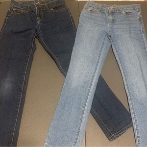 Indigo Skinny Jeans with Visible Seams